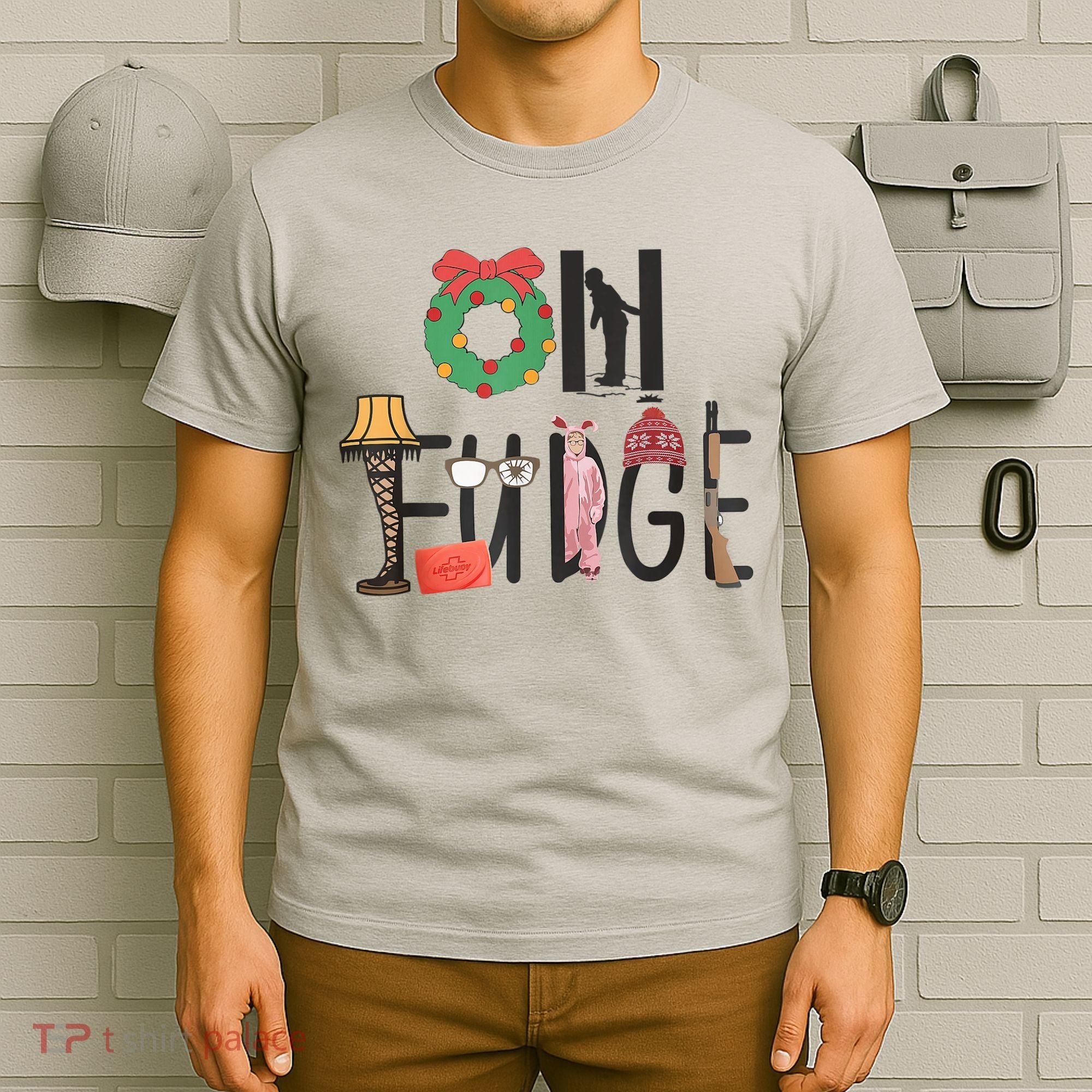 Oh Fudge Santa Hat Christmas Story Family Christmas T-Shirt