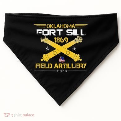 OKLAHOMA FORT SILL 1869 FIELD ARTILLERY USA-Made Doggie Bandana