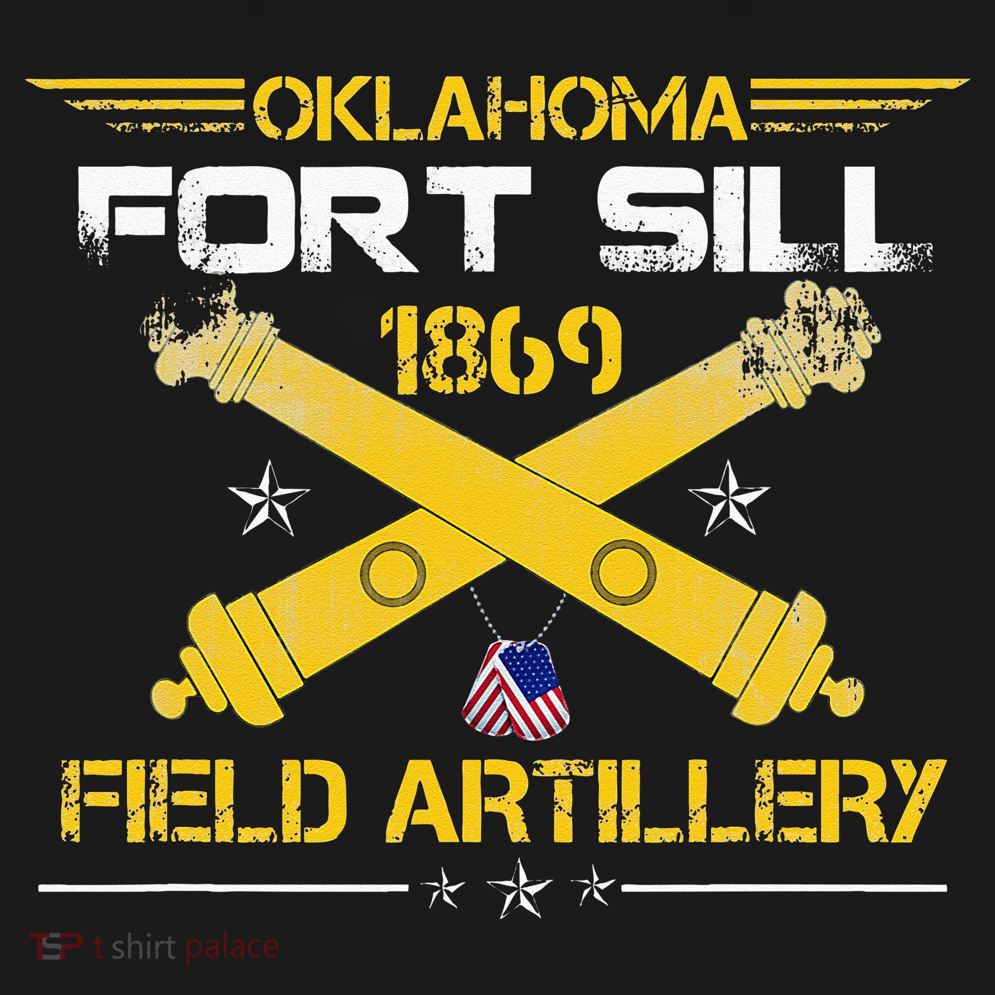 OKLAHOMA FORT SILL 1869 FIELD ARTILLERY Ladies PosiCharge Competitor Racerback Tank