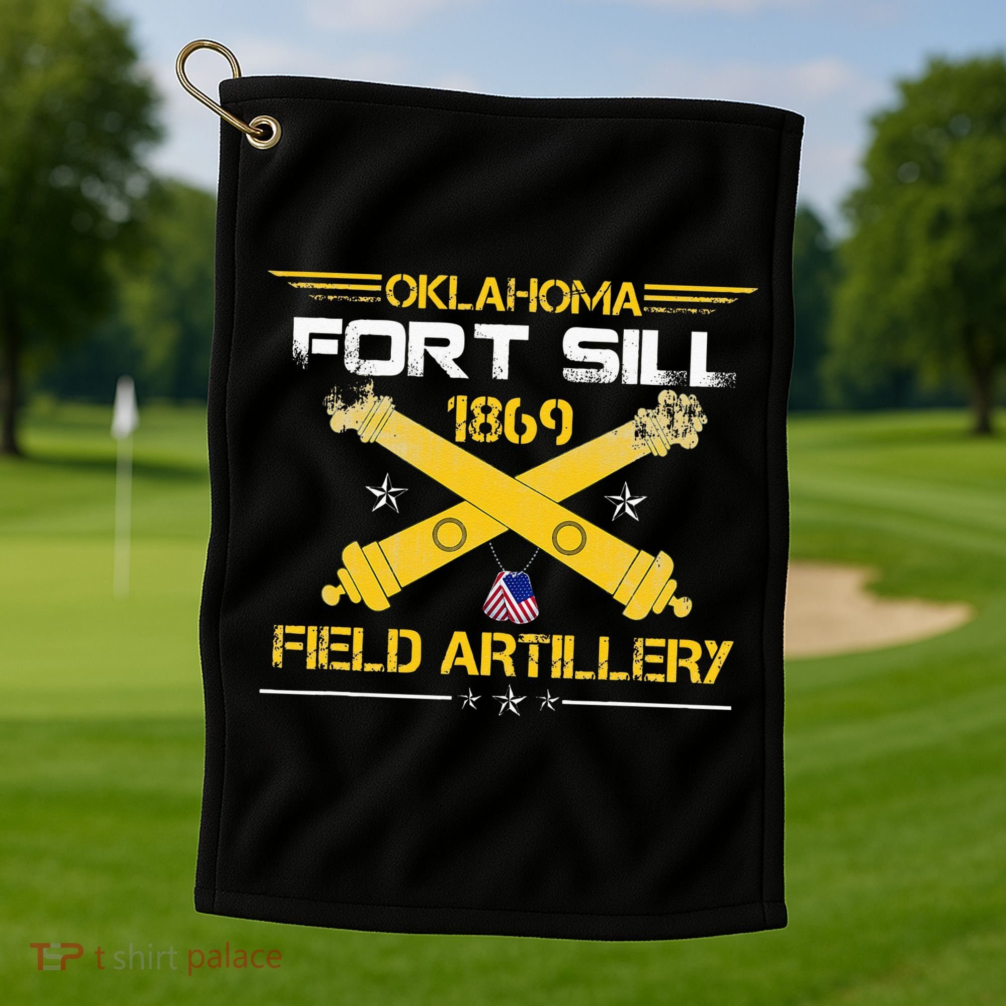 OKLAHOMA FORT SILL 1869 FIELD ARTILLERY Golf Towel