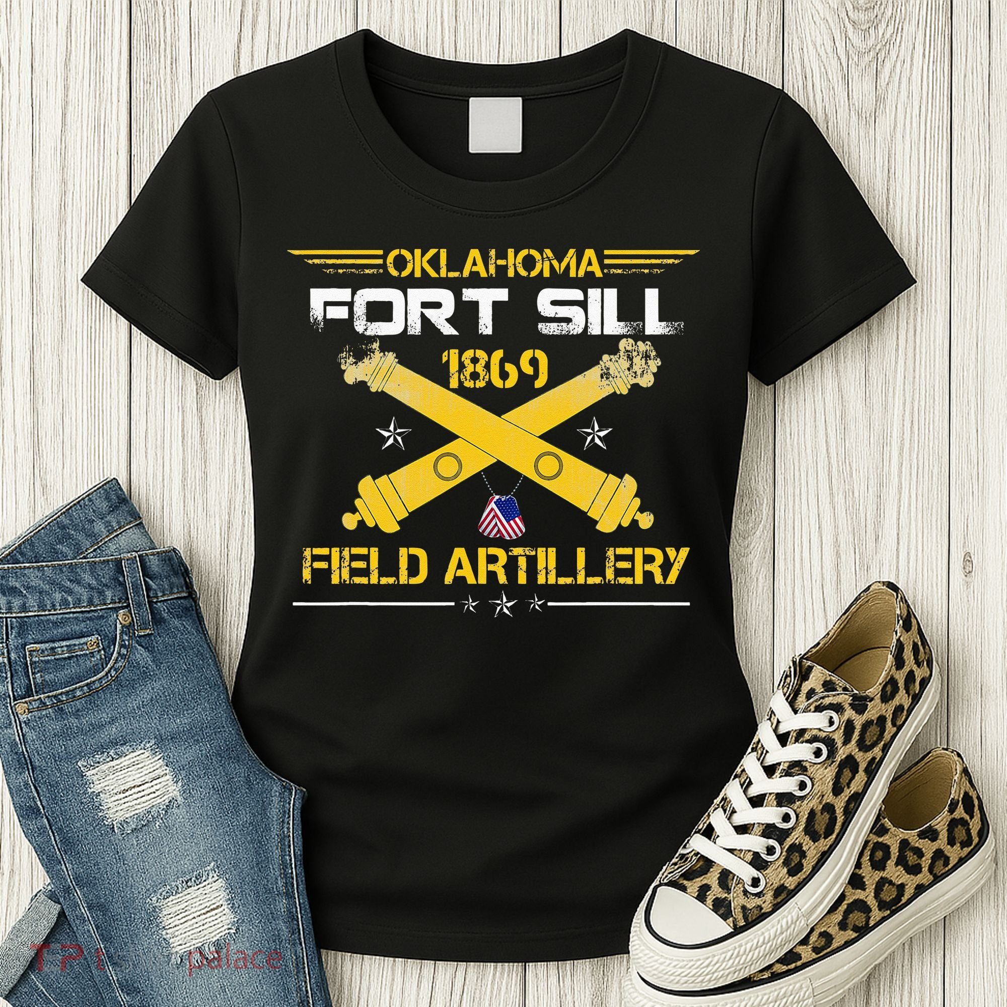 OKLAHOMA FORT SILL 1869 FIELD ARTILLERY Women's T-Shirt