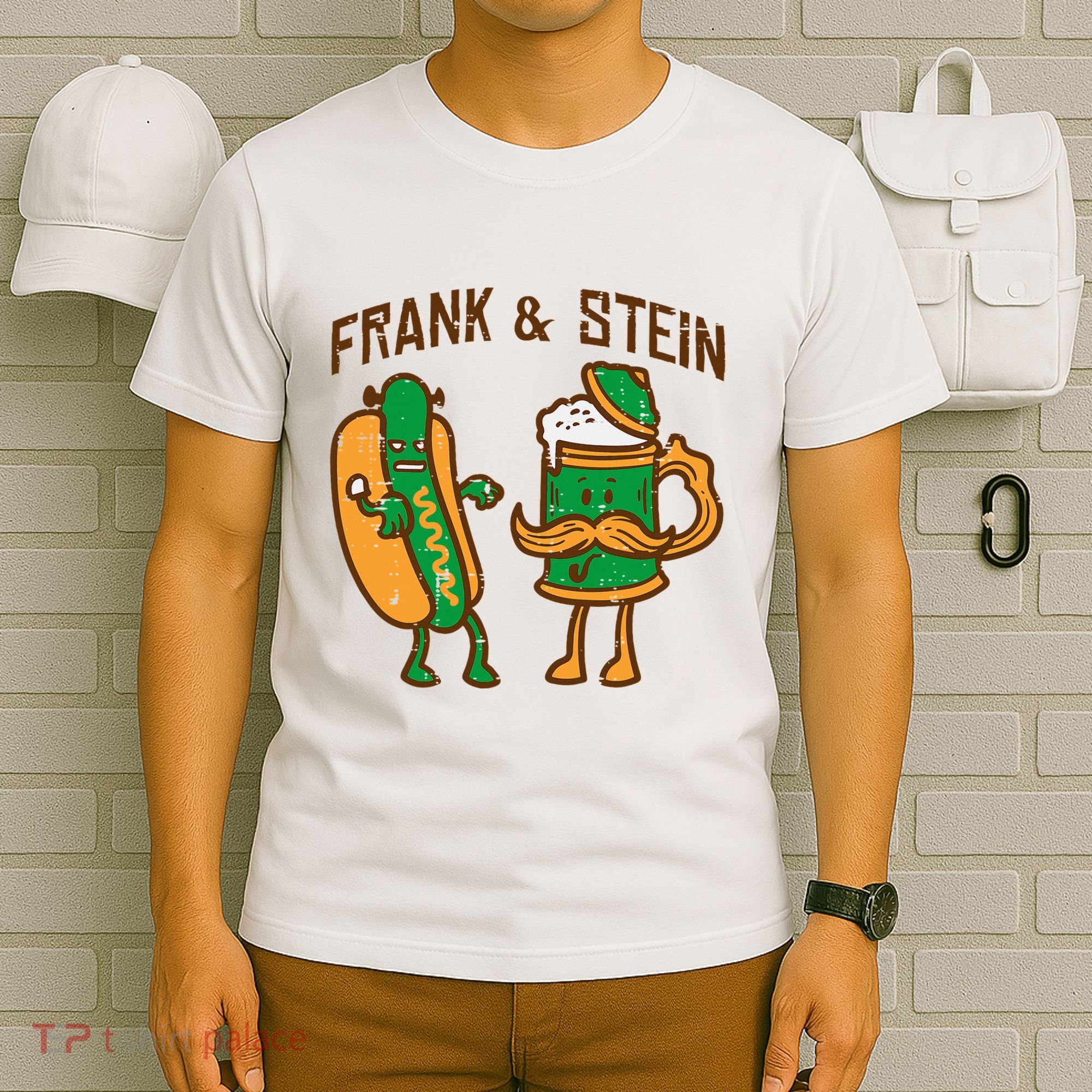 Oktoberfest Frank Stein German Costume T-Shirt