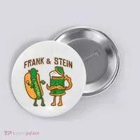 Oktoberfest Frank Stein German Costume Button thumb 0