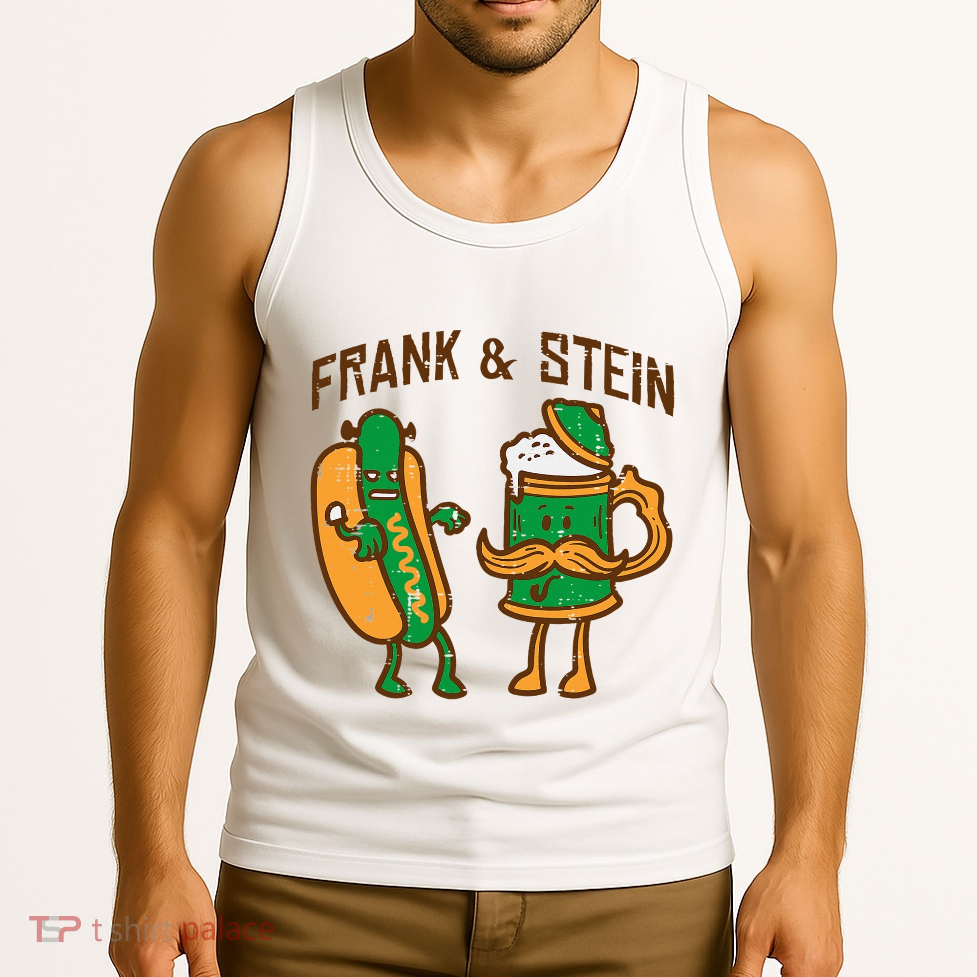 Oktoberfest Frank Stein German Costume Tank Top