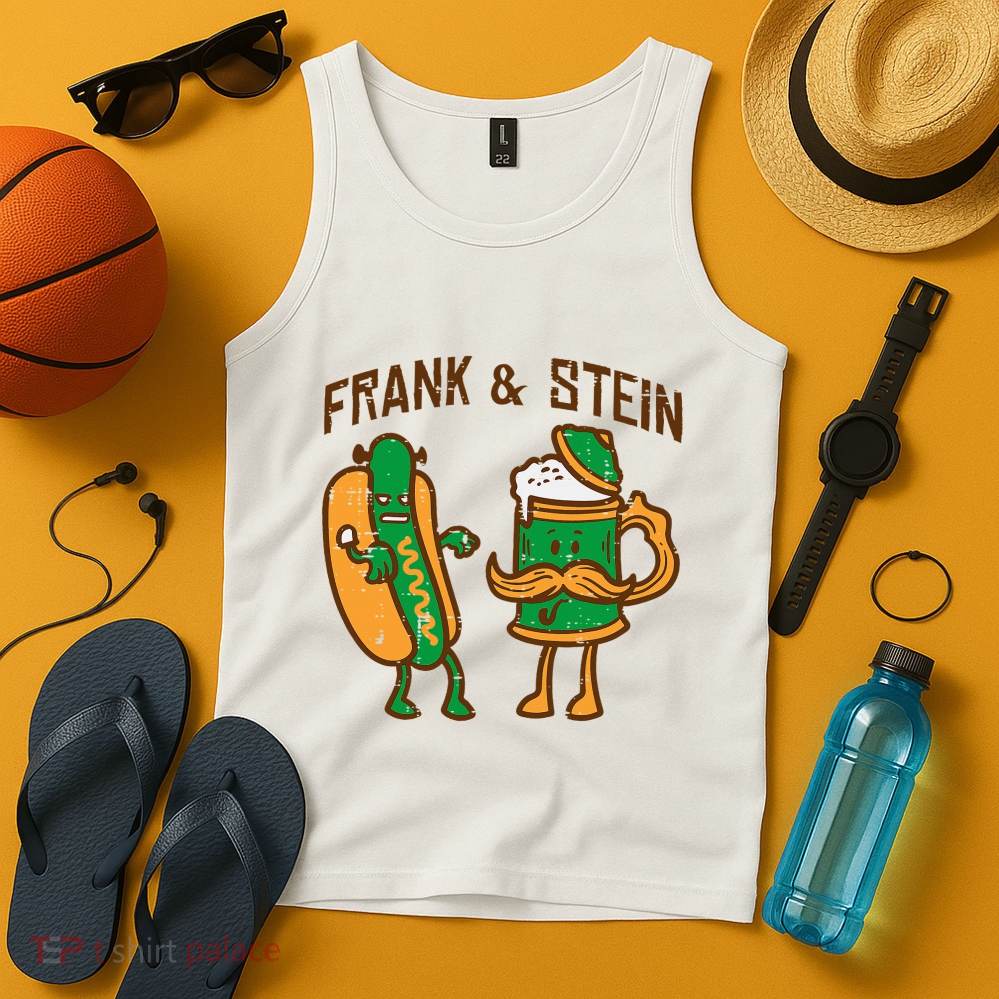 Oktoberfest Frank Stein German Costume Tank Top