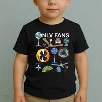 Only Fan Set Funny Ventilators And Fans Toddler T-Shirt thumb 2