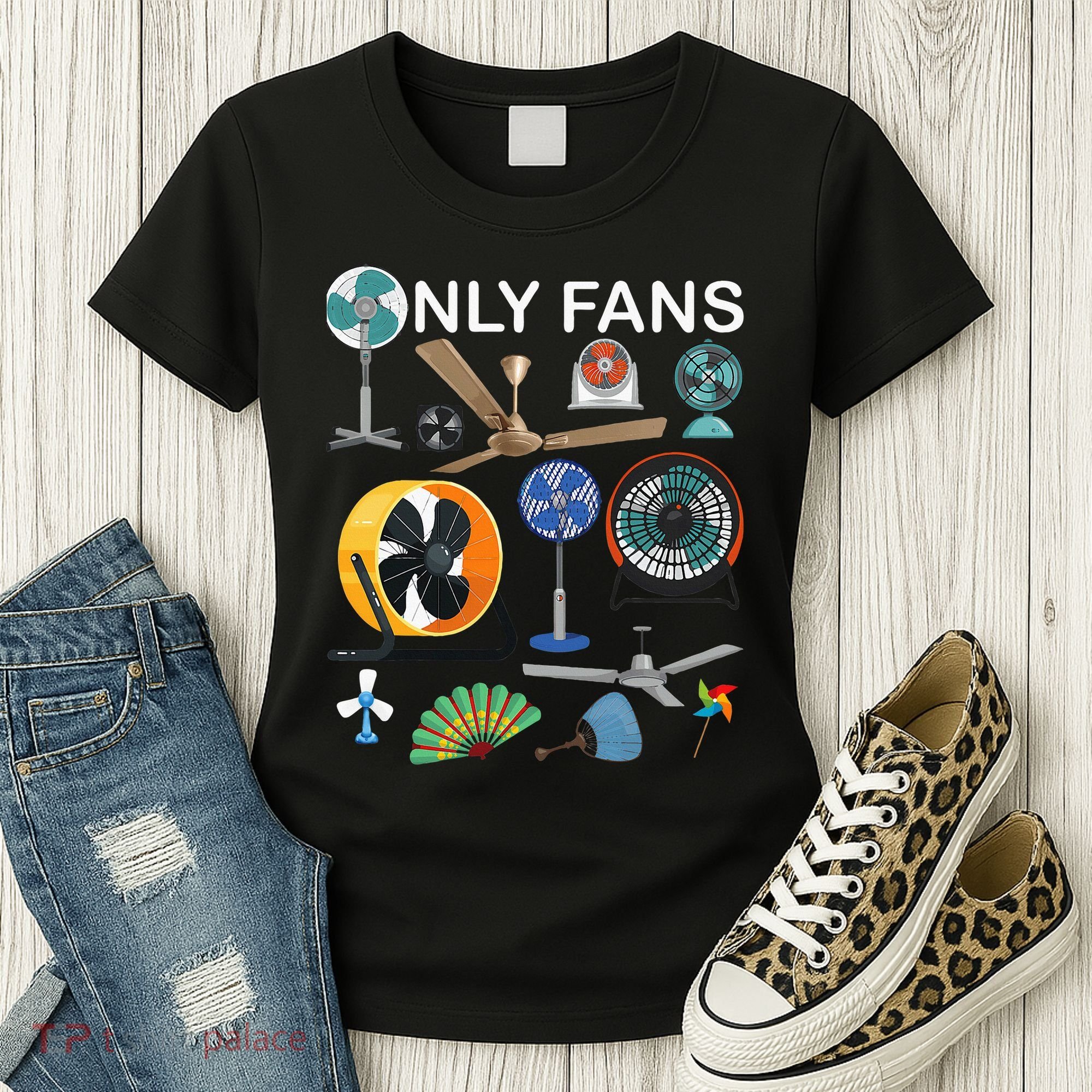 Only Fan Set Funny Ventilators And Fans Women's T-Shirt