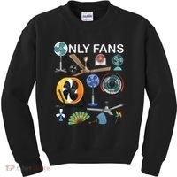 Only Fan Set Funny Ventilators And Fans Kids Sweatshirt thumb 0