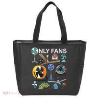 Only Fan Set Funny Ventilators And Fans Tote Bag thumb 0