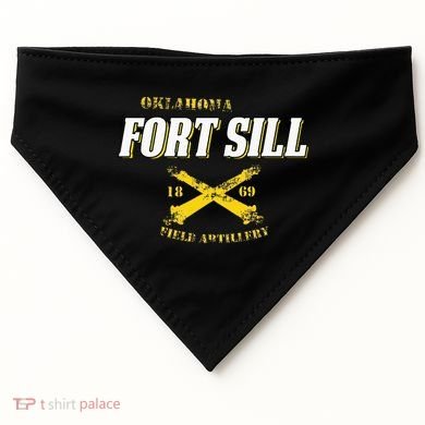 Oklahoma Fort Sill 1869 Field Artillery USA-Made Doggie Bandana