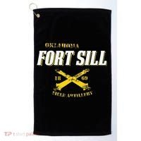 Oklahoma Fort Sill 1869 Field Artillery Golf Towel thumb 0