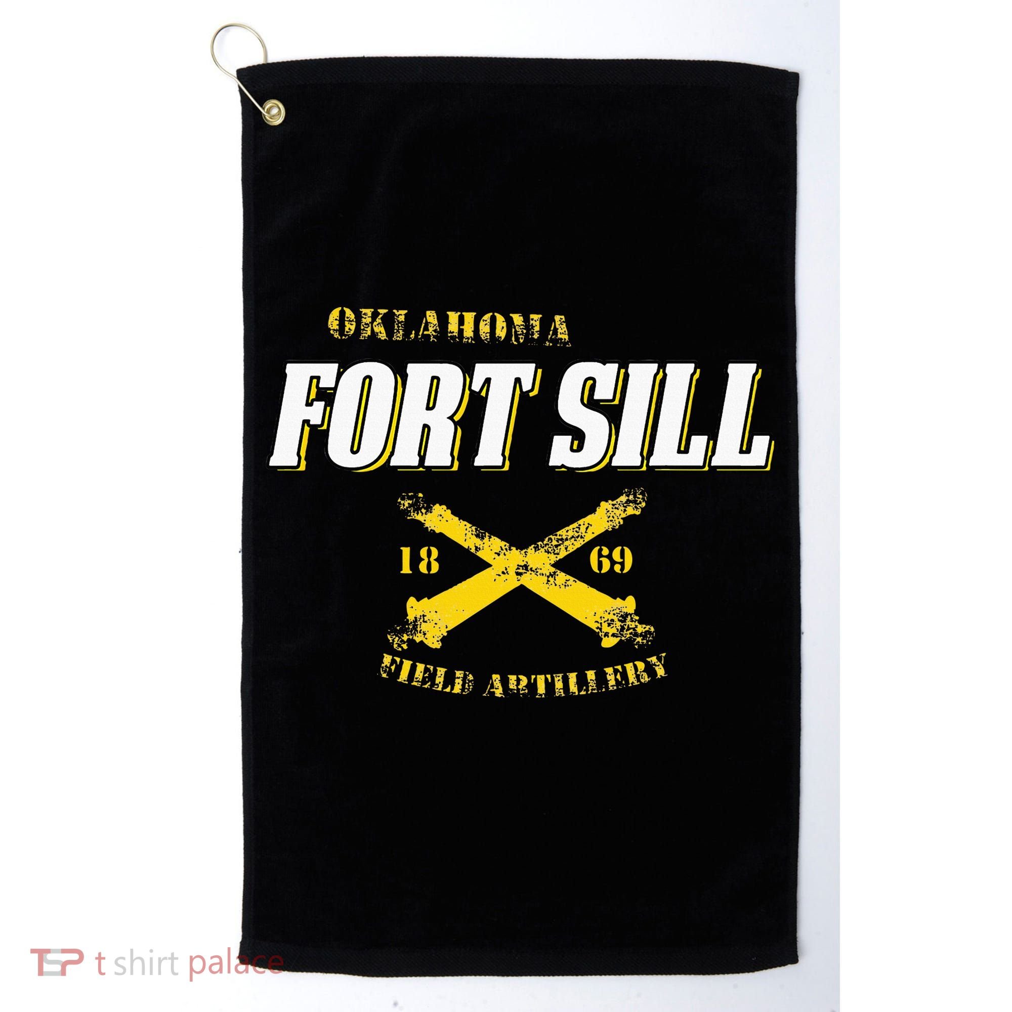 Oklahoma Fort Sill 1869 Field Artillery Golf Towel