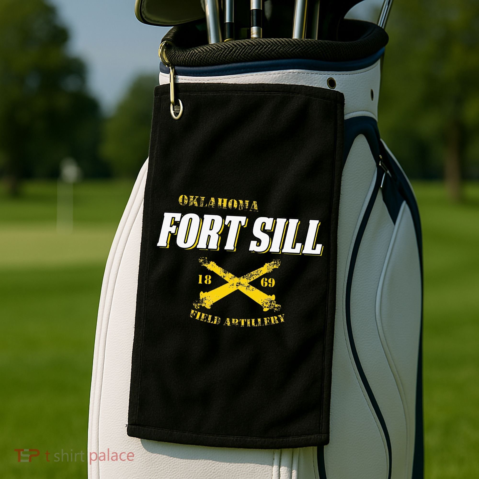 Oklahoma Fort Sill 1869 Field Artillery Golf Towel
