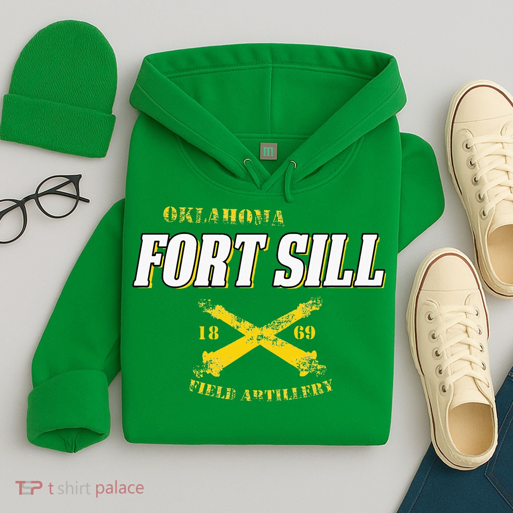 Oklahoma Fort Sill 1869 Field Artillery Hoodie