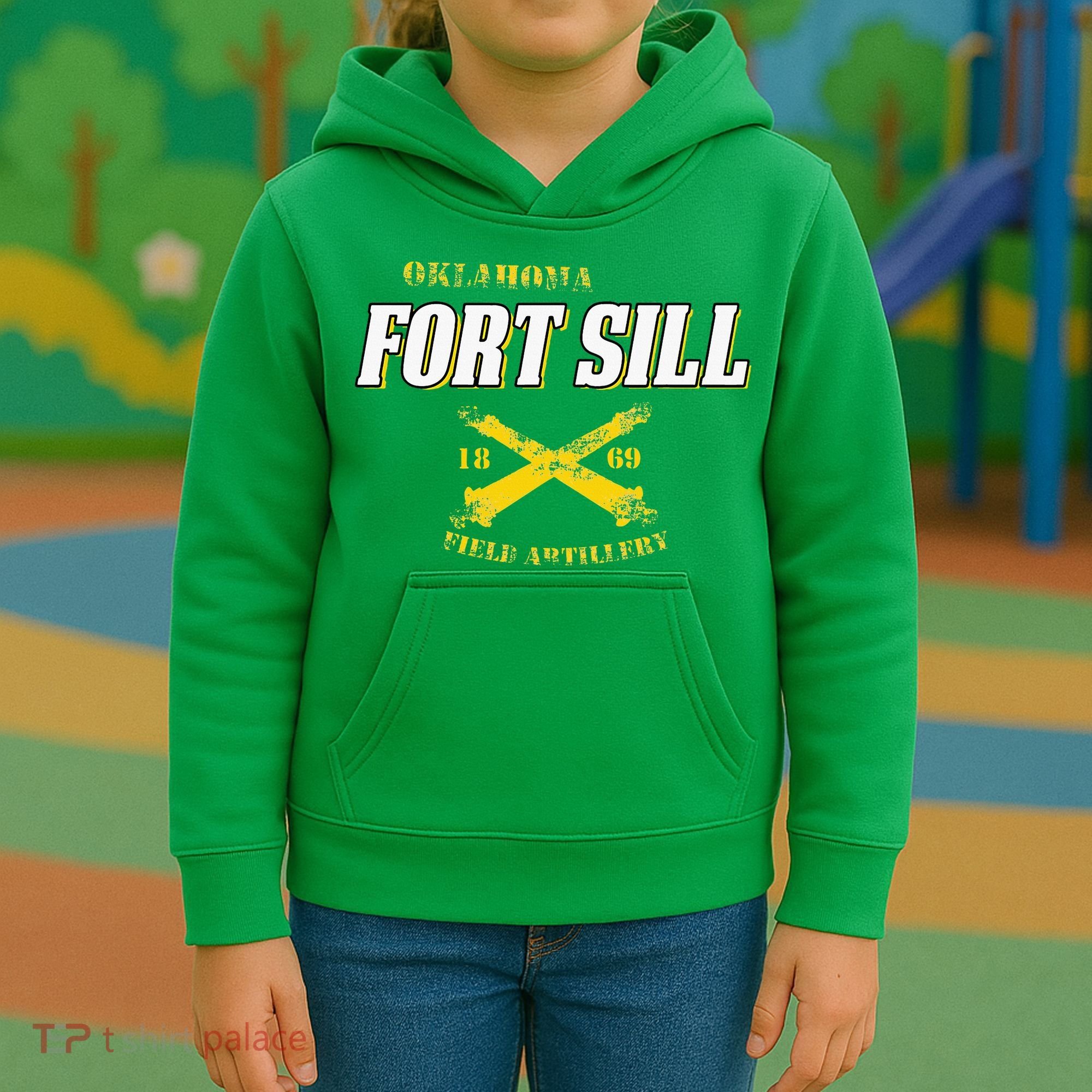 Oklahoma Fort Sill 1869 Field Artillery Kids Hoodie