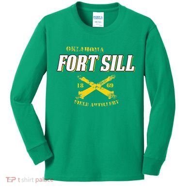 Oklahoma Fort Sill 1869 Field Artillery Kids Long Sleeve Shirt