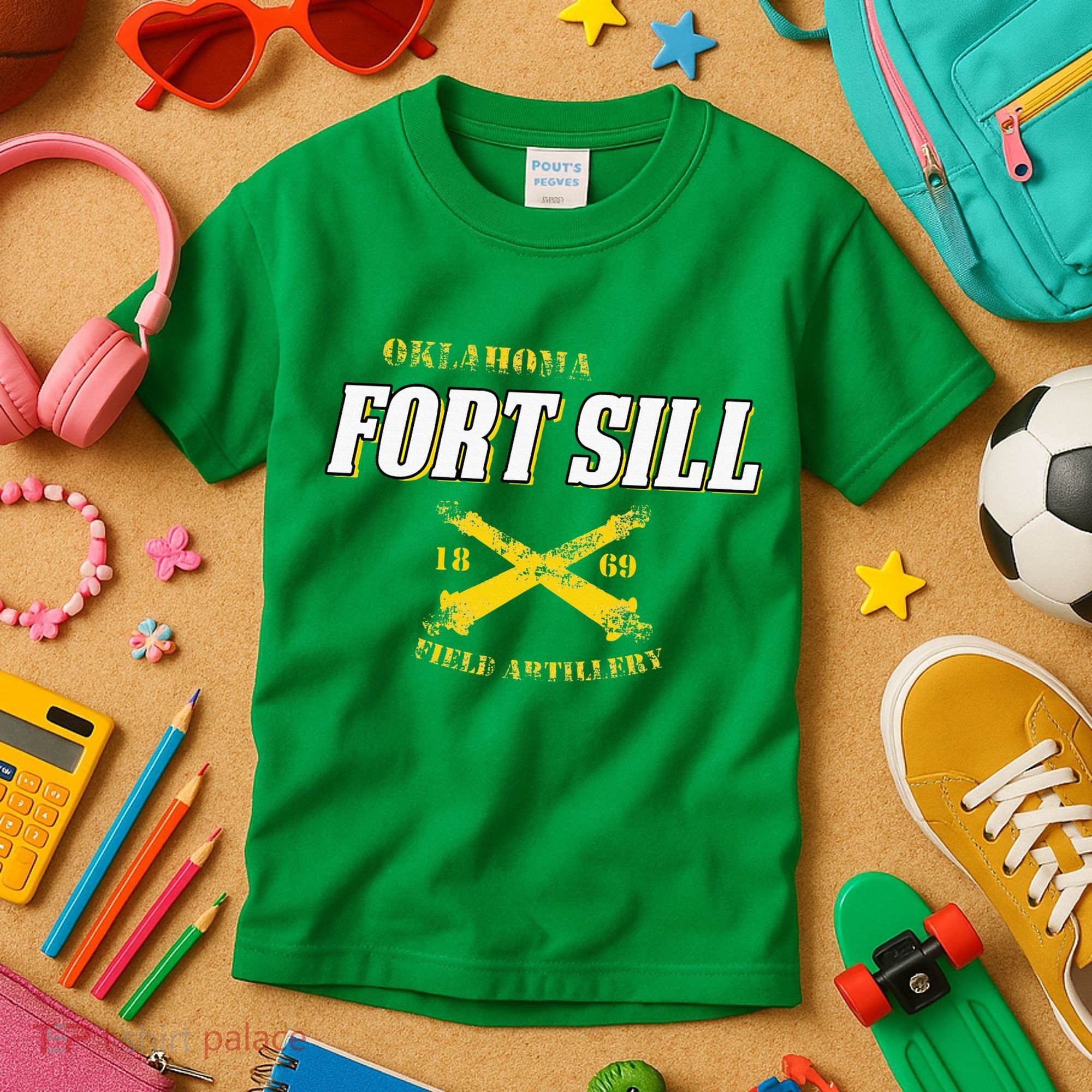 Oklahoma Fort Sill 1869 Field Artillery Kids T-Shirt