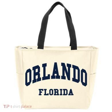 ORLANDO Florida Throwback Design Tote Bag