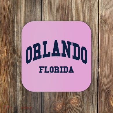 ORLANDO Florida Throwback Design Coaster