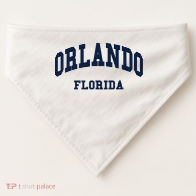 ORLANDO Florida Throwback Design USA-Made Doggie Bandana