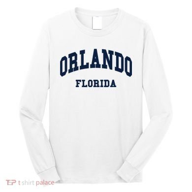 ORLANDO Florida Throwback Design Long Sleeve Shirt