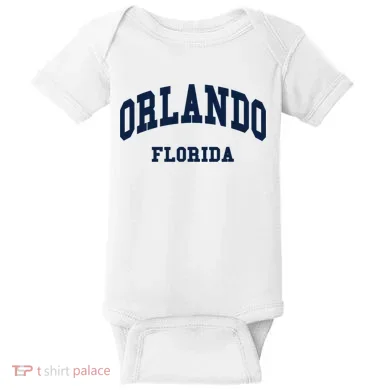 ORLANDO Florida Throwback Design Baby Bodysuit