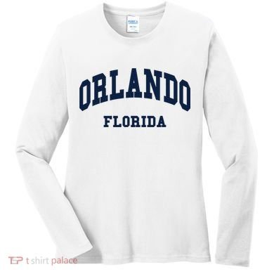 ORLANDO Florida Throwback Design Women's Long Sleeve Shirt