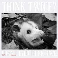 Opossum Funny Think Twice I Don't Even Think Once Possum Women's Hoodie thumb 2