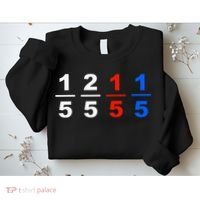 One Fifth Two Fifth Red Fifth Blue Fifth Funny Math Humor Sweatshirt thumb 2