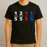 One Fifth Two Fifth Red Fifth Blue Fifth Funny Math Humor T-Shirt thumb 3