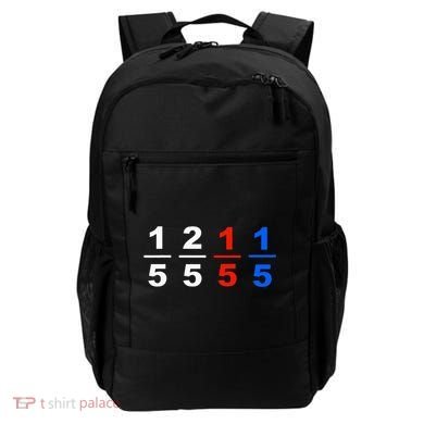 One Fifth Two Fifth Red Fifth Blue Fifth Funny Math Humor Backpack