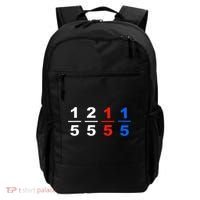 One Fifth Two Fifth Red Fifth Blue Fifth Funny Math Humor Backpack thumb 0