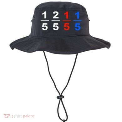 One Fifth Two Fifth Red Fifth Blue Fifth Funny Math Humor Bucket Hat