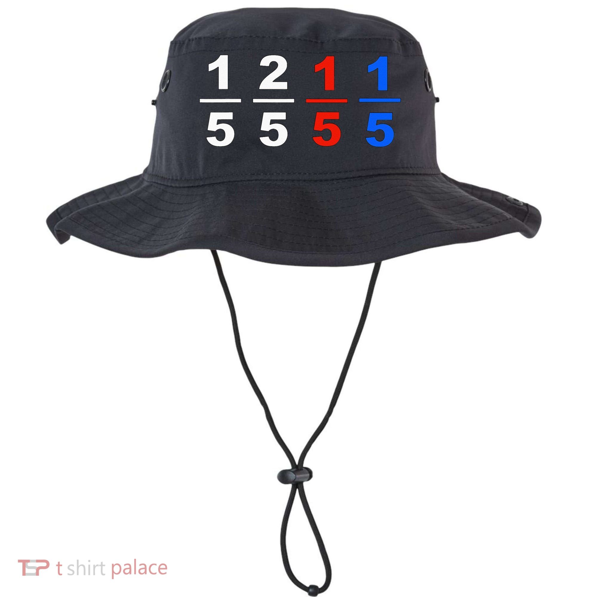 One Fifth Two Fifth Red Fifth Blue Fifth Funny Math Humor Bucket Hat