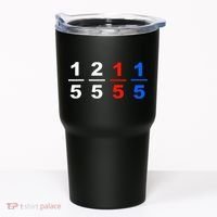 One Fifth Two Fifth Red Fifth Blue Fifth Funny Math Humor Tumbler thumb 0