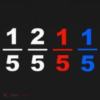 One Fifth Two Fifth Red Fifth Blue Fifth Funny Math Humor Mousepad thumb 1
