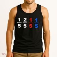 One Fifth Two Fifth Red Fifth Blue Fifth Funny Math Humor Tank Top thumb 3