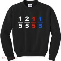One Fifth Two Fifth Red Fifth Blue Fifth Funny Math Humor Kids Sweatshirt thumb 0