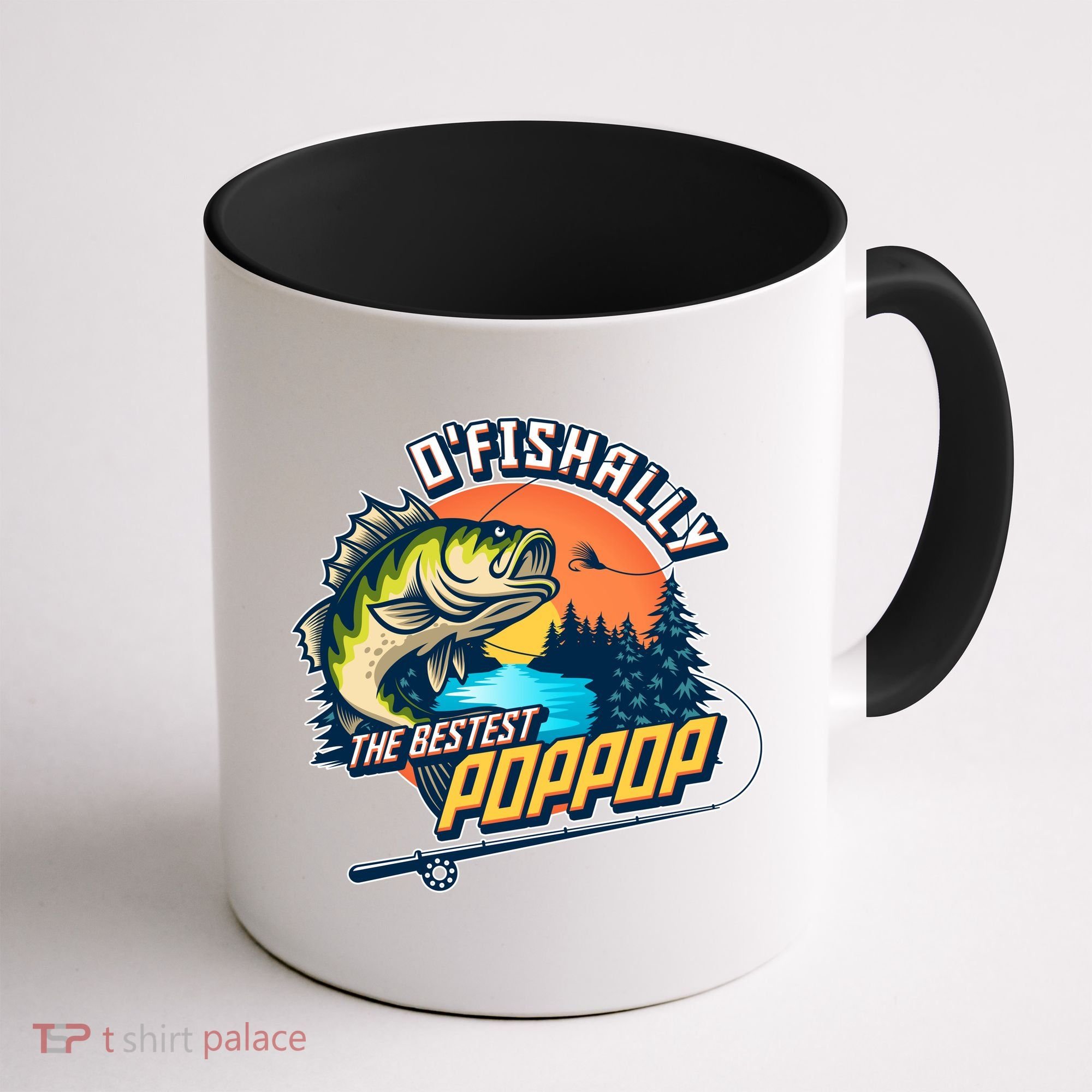 O Fishally The Bestest PopPop Coffee Mug