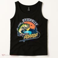O Fishally The Bestest PopPop Tank Top thumb 2