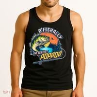 O Fishally The Bestest PopPop Tank Top thumb 3
