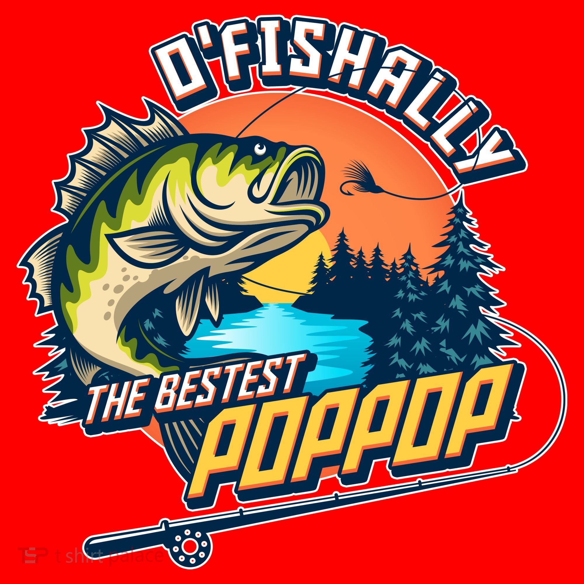 O Fishally The Bestest PopPop Santa Hat