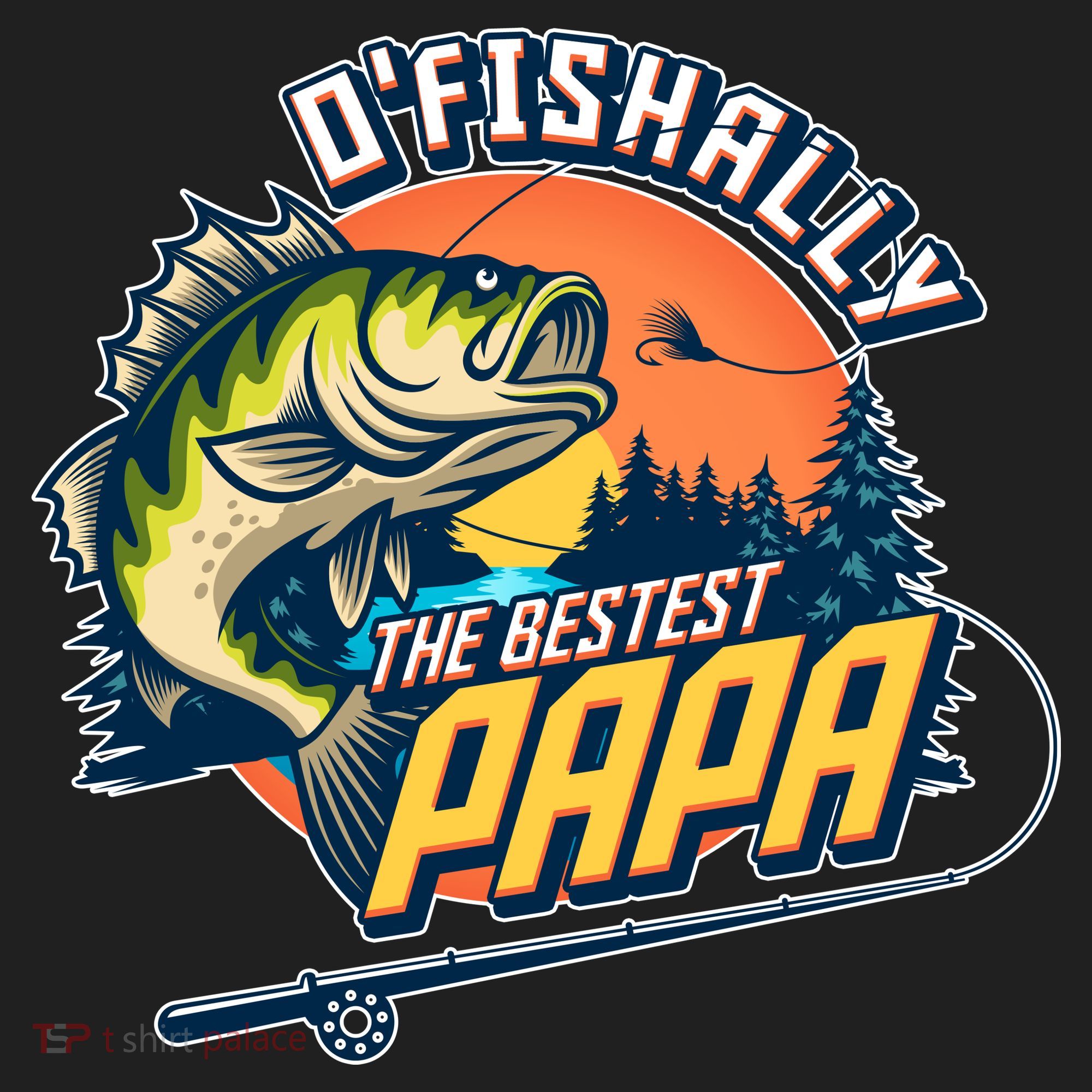 O Fishally The Bestest Papa Women's Sweatshirt