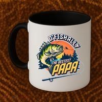 O Fishally The Bestest Papa Coffee Mug thumb 2