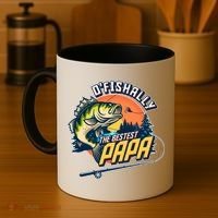 O Fishally The Bestest Papa Coffee Mug thumb 4