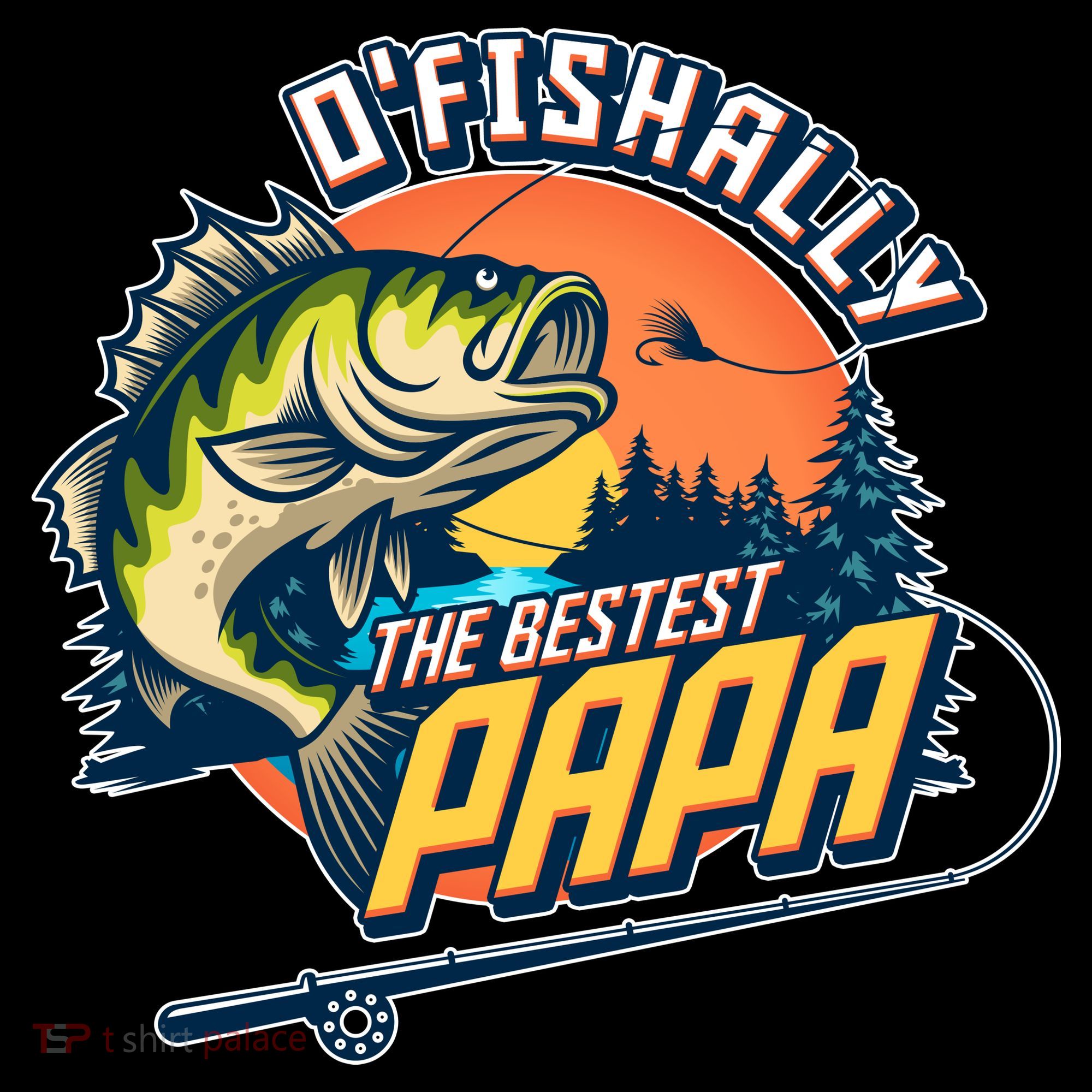 O Fishally The Bestest Papa Coaster