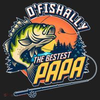 O Fishally The Bestest Papa Golf Towel thumb 3