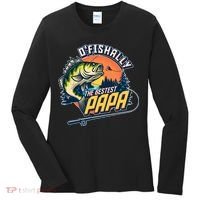 O Fishally The Bestest Papa Women's Long Sleeve Shirt thumb 0