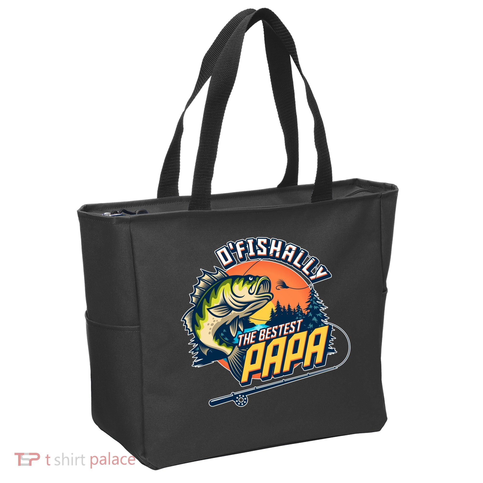 O Fishally The Bestest Papa Tote Bag