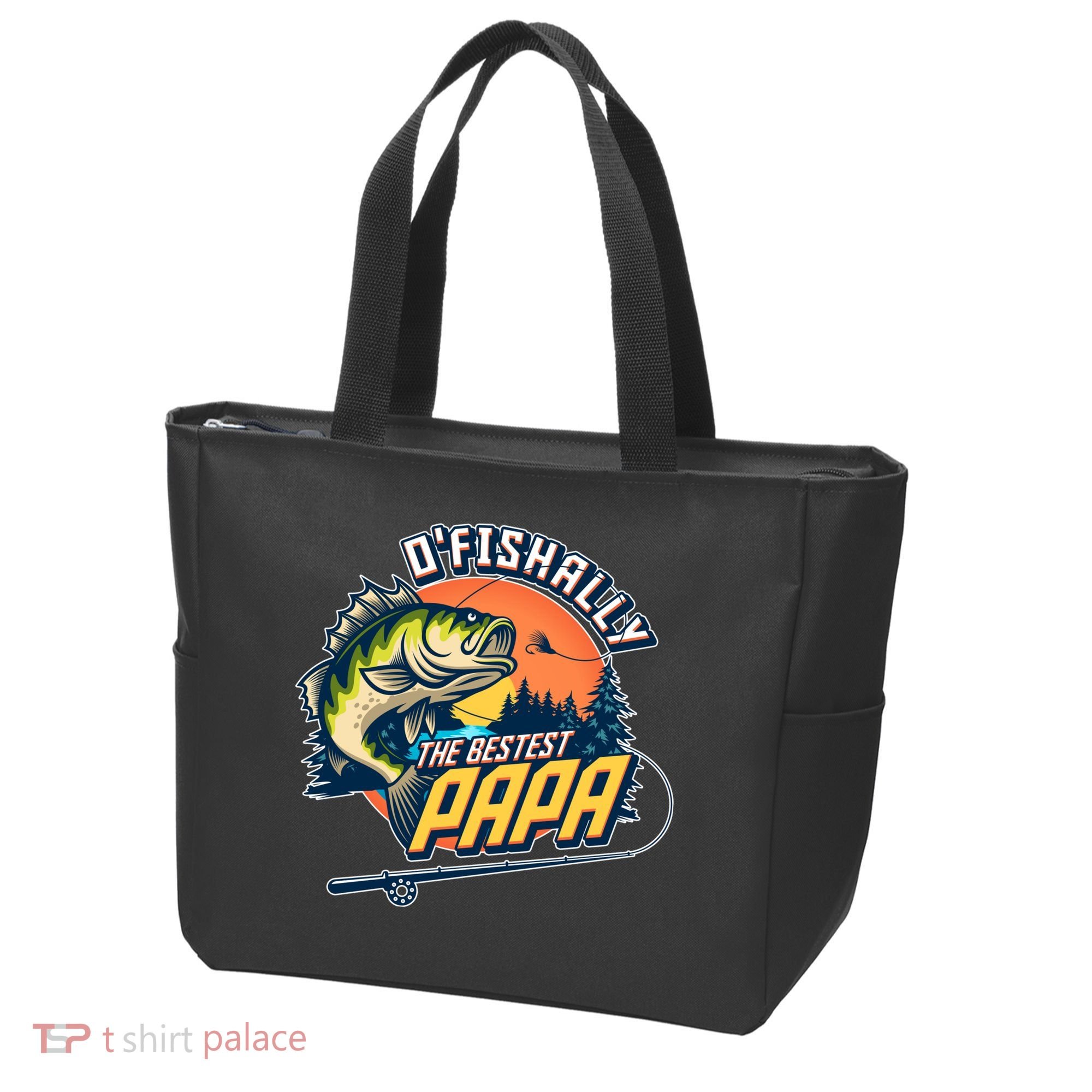 O Fishally The Bestest Papa Tote Bag